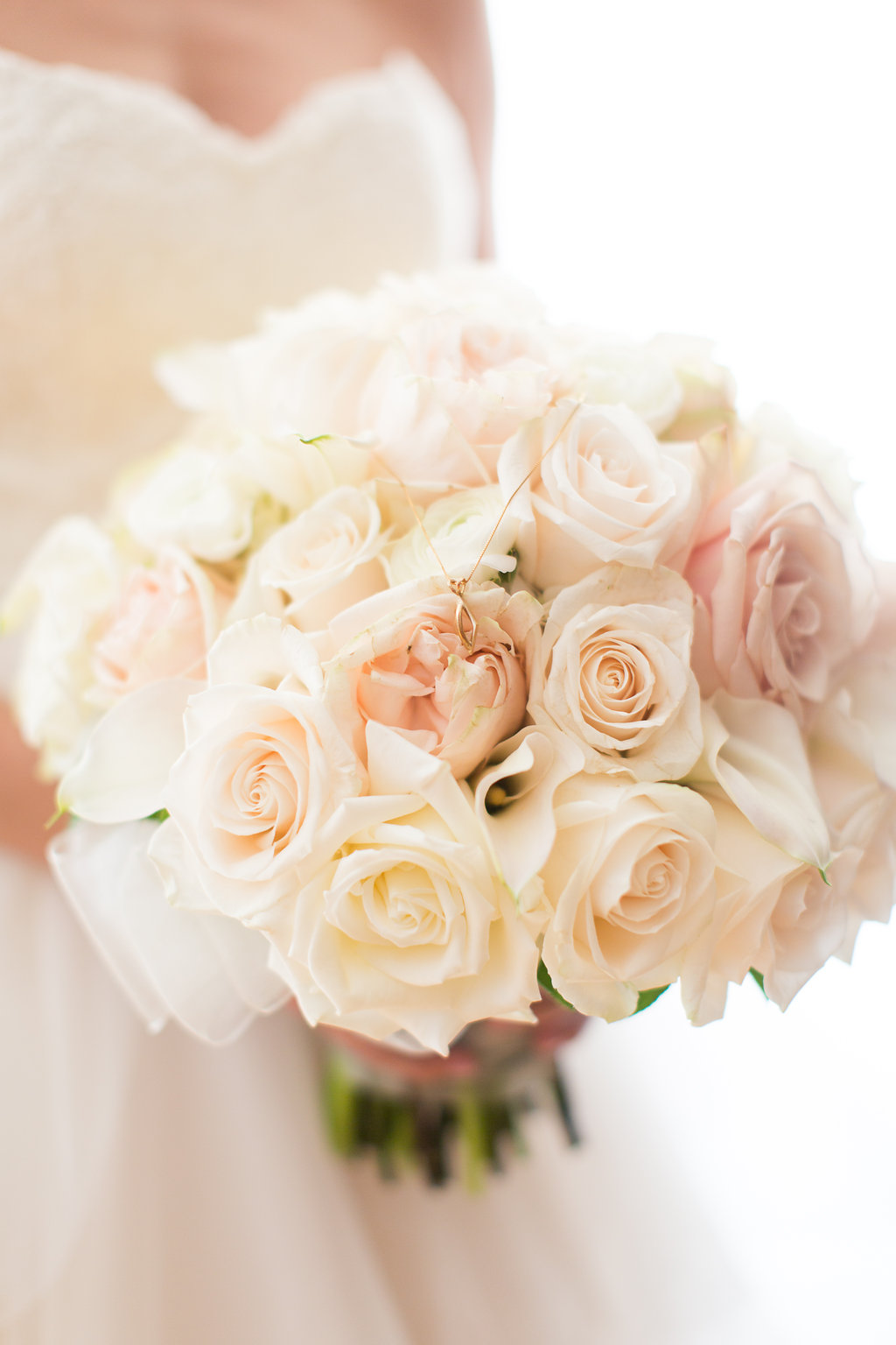 White and Blush Bridal Bouquet